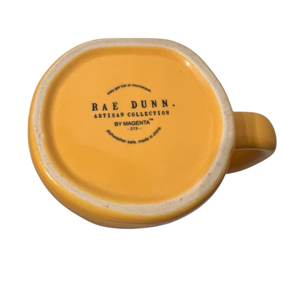 Rae Dunn Busy Bee Yellow and Black 16 Oz Mug NWOT - Picture 5 of 5